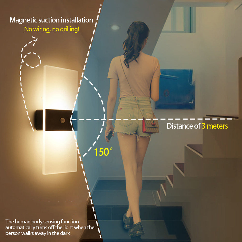 USB Rechargeable Wall Lights Home Indoor