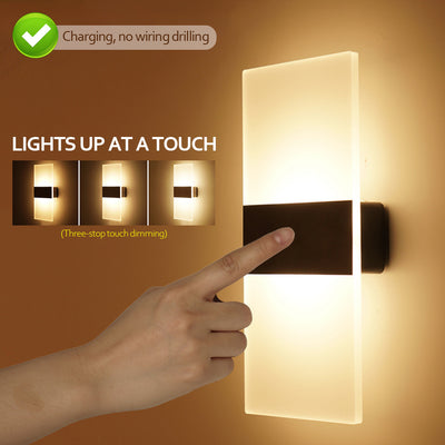 USB Rechargeable Wall Lights Home Indoor