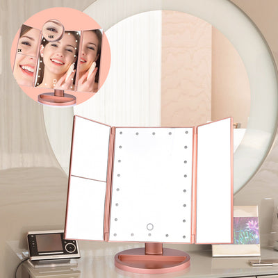 Magnifying Lighted Cosmetic Makeup Mirror