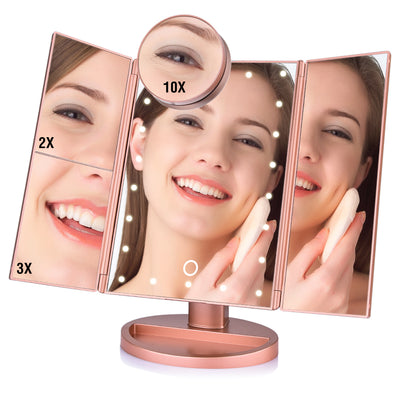 Magnifying Lighted Cosmetic Makeup Mirror