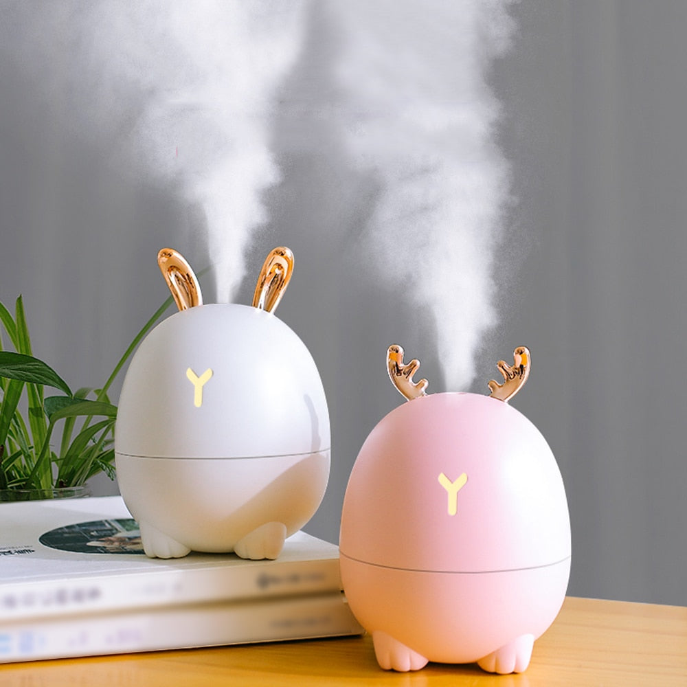 USB Charge Cartoon Deer Rabbit Humidifier