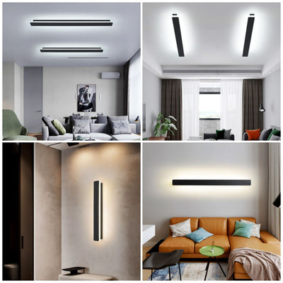 110V Modern Minimalist Wall Lamp New Room Living Room Study Bedroom Long Strip Led Wall Lamp