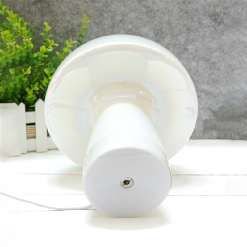 Modern LED Mushroom Table Lamp Stained Glass Lampshade Home Decor Lights Bedside Lamp Eye Protection Lamps Art Deco Lighting