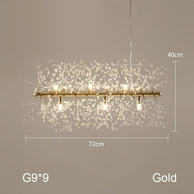 Nordic Minimalist Creative Wrought Iron Dandelion Chandelier Living Room Bedroom Dining Led Indoor Lighting Fixtures